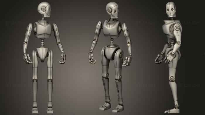 Military figurines (Robot, STKW_1748) 3D models for cnc